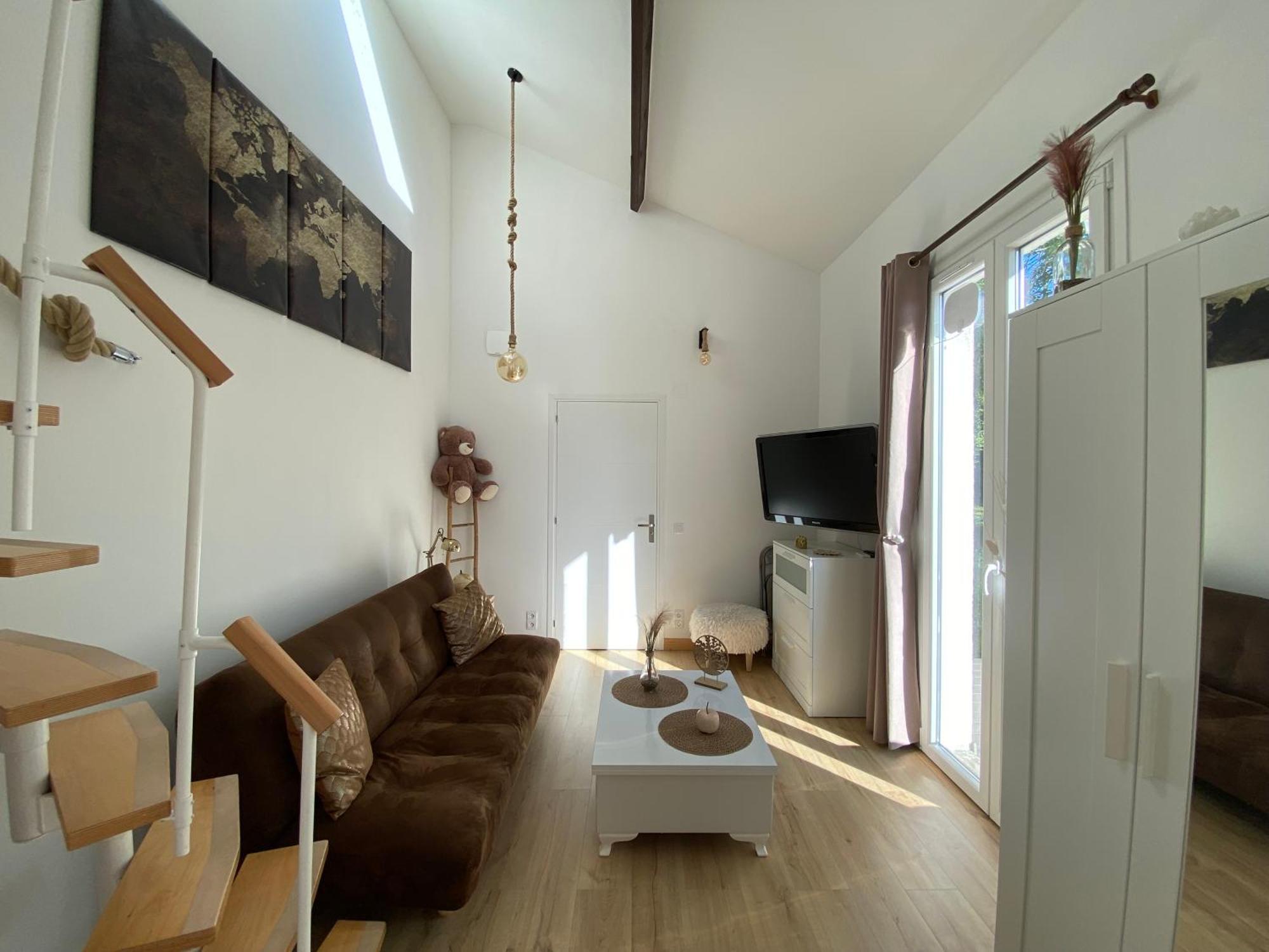 The Little Oak - Tiny House With Bed On Mezzanine & Terrace - From 1 To 4 P Disney, Paris & Cdg Pomponne エクステリア 写真
