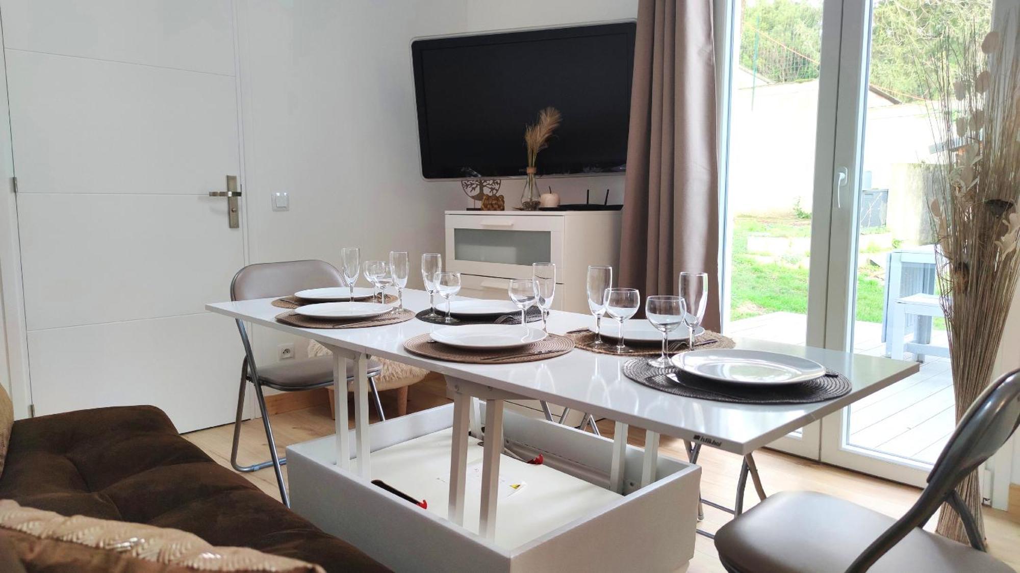The Little Oak - Tiny House With Bed On Mezzanine & Terrace - From 1 To 4 P Disney, Paris & Cdg Pomponne エクステリア 写真