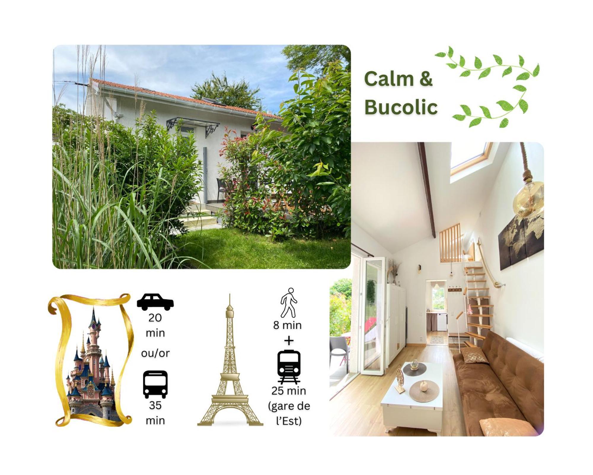 The Little Oak - Tiny House With Bed On Mezzanine & Terrace - From 1 To 4 P Disney, Paris & Cdg Pomponne エクステリア 写真